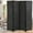 Black, variant on NiamVelo 4 Panel Room Dividers Folding Privacy Screen, Freestanding Screen Partitions Portable Room Seperating Divider for Office, Natural