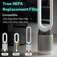 thumbnail image 3 of True HEPA+Carbon Filter 2-Pack Replacement Compatible with Dyson PH01 PH02 PH03 HP06 TP06 HP07 TP07 HP09 TP09 HP10 TP10 360° Combi Glass Purifying Fans, Pure Cool Hot Air Puri-fier, Black, 3 of 8