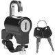 thumbnail image 1 of Cerradura Universal para casco de motocicleta, candado antirrobo de Metal para casco de seguridad, 22mm-26mm, negro con 2 llaves JM, 1 of 5