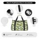 thumbnail image 4 of Fotbe Green Hawaii Palms Bolsa de Viaje con Estampado, Bolsa de Fin de Semana para Mujer con Compartimento para Zapatos, Bolsa de Gimnasio con Bolsillo Húmedo, 4 of 7