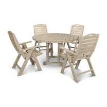 POLYWOOD Nautical 5-Piece Dining Set in Sand