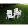 thumbnail image 2 of Compamia Ibiza Resin Wickerlook Patio Dining Arm Chair in White, 2 of 12