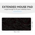 thumbnail image 3 of Gaming Mouse Pad, Topographic Map Mousepad, Waterproof Desk Pad Mat, Non-Slip Keyboard Pad, XL Mouse Pad for Desk, Large Mouse Pad for Laptop, Mouse Pad for Home and Office 35.4'''' x 15.7'''', 3 of 6