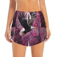 thumbnail image 2 of KLL Flower Bald Eagle Pattern Shorts Women,Athletic Shorts High Waisted Running Shorts Pocket Sporty Short Gym Elastic Workout Shorts-XX-Large, 2 of 7
