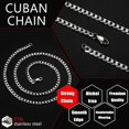 thumbnail image 4 of 925 Sterling Silver Cross Pendant Necklace for Men Women - Stainless Steel, 4 of 4
