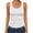 White, variant on Womens Ribbed Tank Top Sleeveless Scoop Neck Fitted Camisole Stretch Casual Basic Summer Shirt Layering Tank