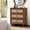 3-Brown, variant on Weselon 3-Drawer Farmhouse Dresser with Waveform, Fully Assembled Nightstand Wooden Finish for Boho, Mid-century, Rustic Style,Oak