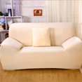 thumbnail image 1 of Sofa Slipcover Universal Stretch Loveseat Couch Cover, 1-Piece Soft Sofa Slipcover with Anti-Slip Foams, Washable Furniture Protector for Kids, Dogs, Cats  (Beige, 2 Seater), 1 of 8