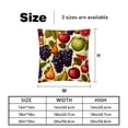 thumbnail image 5 of Thanksgiving Fruits Chair Pillow Covers Set with Unique Patterns for Bed and Throw Pillows - Sizes 16x16, 18x18, 20x20 Inches for Various Occasions - Set of 2 Items, 5 of 6