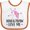 White and Orange, variant on Inktastic Nana and Papaw Love Me Girls Baby Bib