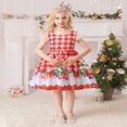 thumbnail image 4 of EIMELI Bébé Enfants Petite Fille Noël Santa Partie Robe Robe Formelle Concours Princesse Demoiselle d'Honneur Soirée Mini Robe, 4 of 6