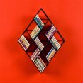 thumbnail image 5 of SEI Furniture Steel Wire Wall Art Mount CD Rack with Geometric Design, Black, 5 of 5