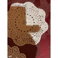 thumbnail image 6 of Set Of 3 Vintage Hand Crochet Doilies Quite Beautiful! Measured 8,5,&6 Rounds, 6 of 7
