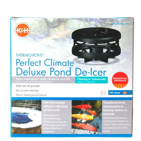 - K&H Thermo-Pond Perfect Climate Deluxe Pond De-Icer 750 Watt - Ponds 100-1,200 Gallons - (6\