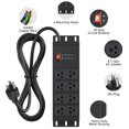 thumbnail image 2 of Protector contra sobretensiones JUNNUJ Heavy Duty 20A 4800J con 8 enchufes, 2 of 7