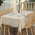 thumbnail image 4 of Tablecloth, Cotton, 100x150cm, Beige, 4 of 6