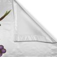 thumbnail image 3 of Wine Grapes Kitchen Curtains, Drinking Tasting Party Theme Fresh Purple Fruits on Plain Backdrop, Window Drapes 2 Panel Set for Kitchen Cafe Decor, 55" X 39", White Fern, 3 of 3