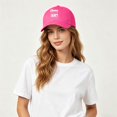 thumbnail image 2 of XIAOCHA Women's Printed Cancer Awareness Baseball Cap Adjustable Outdoor Dad Hat Rally Trucker Hat,Hot Pink, 2 of 4
