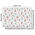 thumbnail image 6 of White Cow Milk Cloud Pattern Summer Placemats Table Placemats Set Of 4-Linen Kitchen Washable Placemats Table Mats 11.8"x17.7" Non-Slip Heat Resistant, 6 of 6