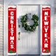 thumbnail image 5 of Naiovety 2 piezas de pancartas colgantes de Navidad, carteles de porche, decoración Exterior de cumpleaños Vertical, adornos de ventana para el hogar, Kits de decoración para fiestas 16614 Naiovety HA010123-01B, 5 of 6