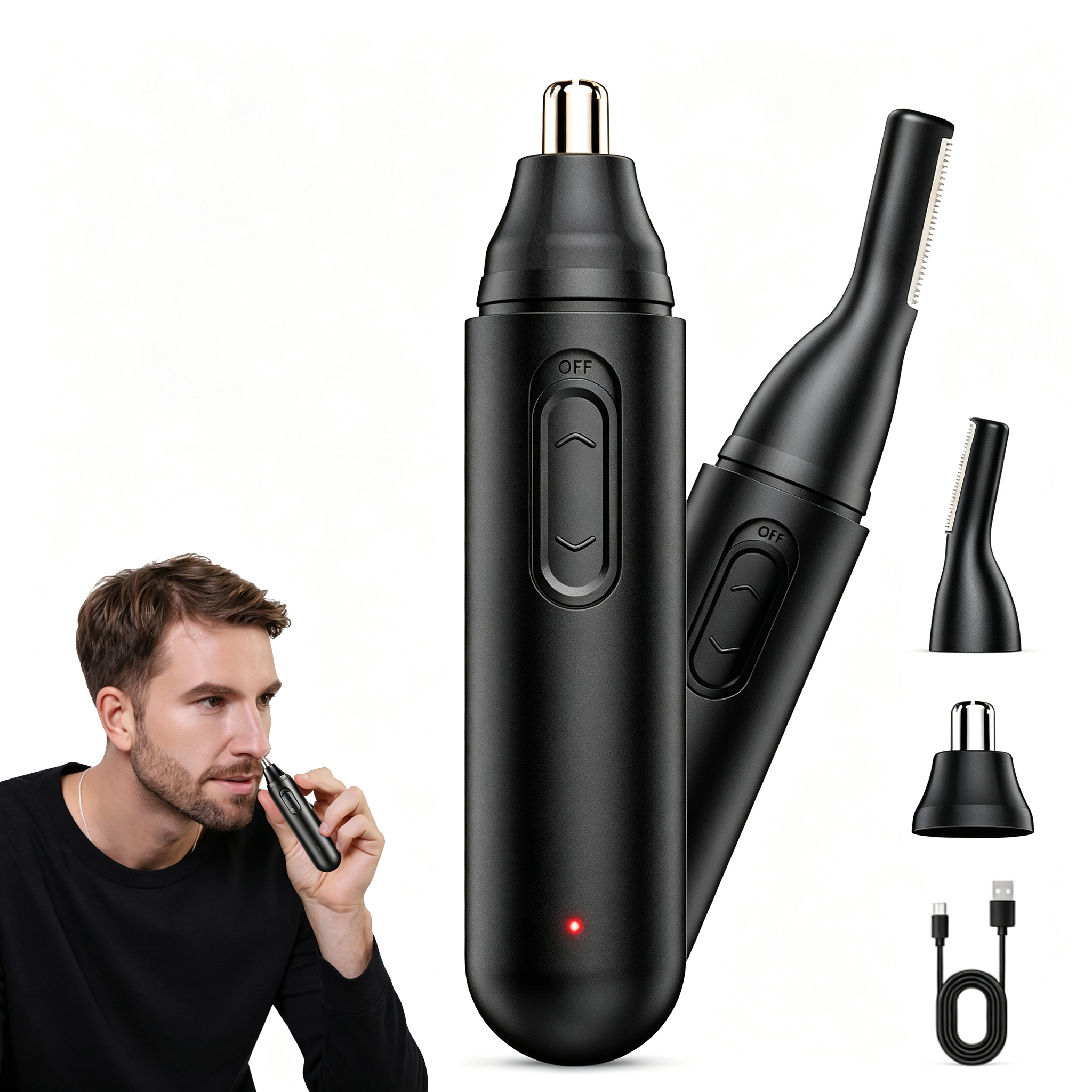 Alifecxwwy 2-in-1 Nose & Eyebrow Hair Trimmer photo 1