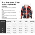 thumbnail image 5 of Lsque Abstract Colorful Skull Art UPF 50+ Lightweight Sun Protection Men's Women's Long Sleeve Shirt, Hoodie Performance -3X-Large, 5 of 9