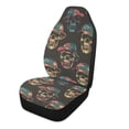 thumbnail image 4 of ALAZA Magic Skulls Car Seat Covers 2 PCs Universal Auto Front Seats Interior Protector, 4 of 7