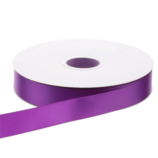 Uklsqma Polyester Satin Ribbon 2.5Cm Width 80M Length Solid Color Durable Gift Wrapping Ribbon Webbing for Bouquets Cake Boxes Floral Decorations and Craft Projects