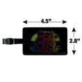 thumbnail image 5 of Fraggle Rock Retro Rainbow Rectangle Leather Luggage Card Suitcase Carry-On ID Tag, 5 of 8