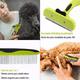 thumbnail image 3 of Kit Aseo Perros Cepillos,rastrillo Capa Inferior Y Kit Uñas VERDE NEGRO, 3 of 5