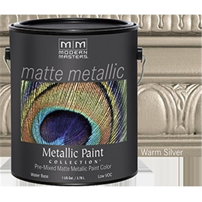 Modern Masters Mm221 1 Gallon Warm, Warm Silver Metallic Paint