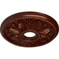 thumbnail image 3 of Ekena Millwork 18 1/8"OD x 3 1/2"ID x 2 3/4"P Edinburgh Ceiling Medallion (Fits Canopies up to 5 1/8"), Hand-Painted Antique Copper, 3 of 6