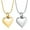 2 Pack, variant on Mini Heart Cremation Urn Necklace for Ashes - Small Heart Shape Urn Necklace for Human / Pet Stainless Steel Memorial Ash Pendant Keepsake Jewelry