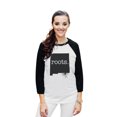 thumbnail image 2 of Thread Tank Home Roots State New Mexico NM Unisex 3/4 Sleeves Baseball Raglan White Black Large, 2 of 4