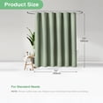 thumbnail image 7 of 72"x72" Shower Curtain, Waffle Textured Thick Fabric Shower Curtains for Bathroom, Polyester Cloth Bath Curtain with 12 Plastic Hooks，Green, 7 of 7