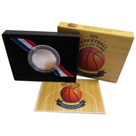 Basketball Hall of Fame Commemorative Half Dollar 2020 S Proof OGP COA