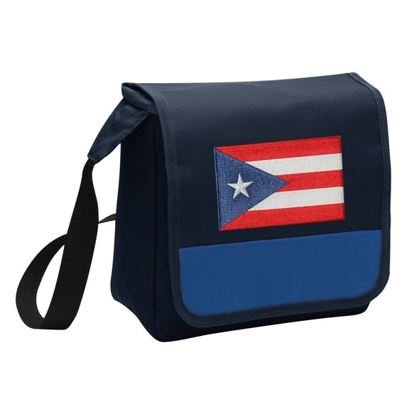 OFFICIAL Puerto Rico Lunch Bag Mens or Womens Puerto Rico Flag Lunch Box Cooler with Shoulder Strap