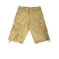 thumbnail image 4 of SAYFUT Men's Cotton Twill Cargo Shorts Elastic For Big Men Outdoor Wear Lightweight Plus Size Khaki Color, 4 of 8