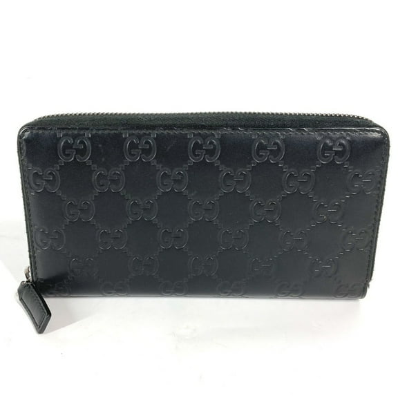 Pre-Owned GUCCI 307987 Guccissima GG Round Zip Long Wallet in Shimmering Leather,... (Good)