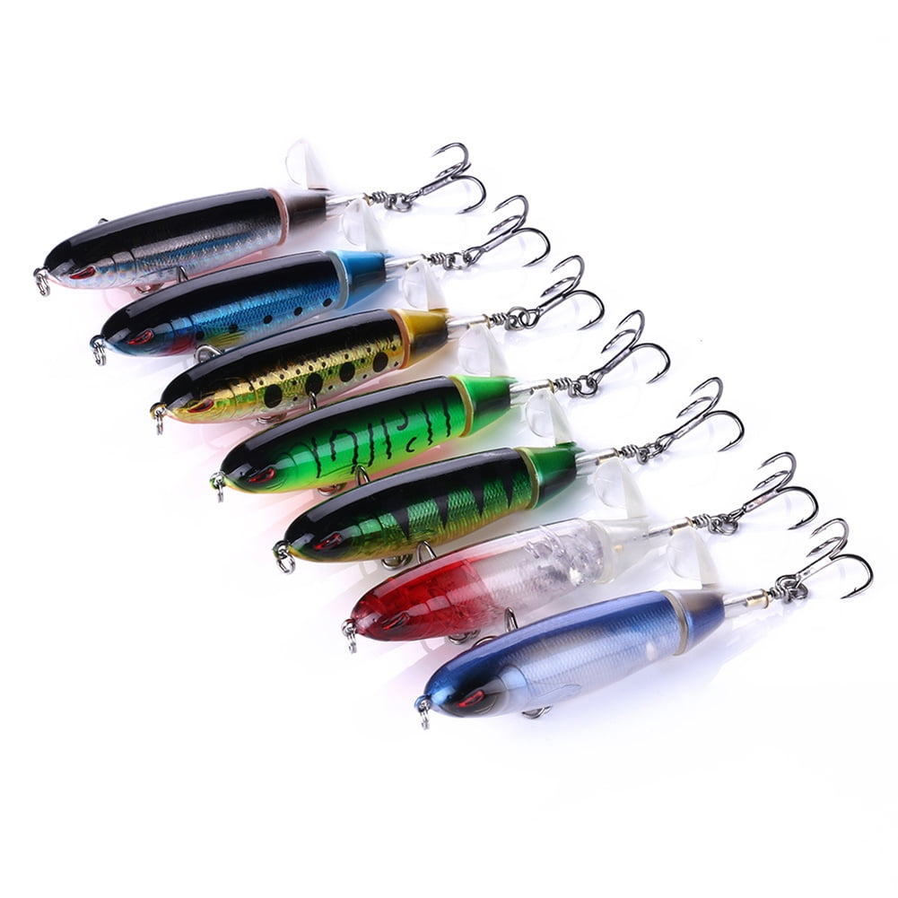 Topwater Floating Fishing Lures Rotating Tail Crankbaits 