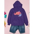 thumbnail image 3 of Watercolor Animal Hoodie Juniors -Image by Shutterstock,  Large, 3 of 4