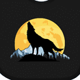 thumbnail image 4 of Inktastic Wolf Wilderness Mountains Moon Boys or Girls Baby Bib, 4 of 4