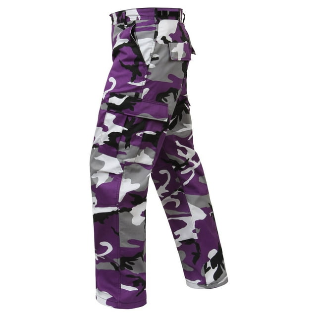 Rothco Color Camo Tactical BDU Pant - Ultra Violet Camo, Large