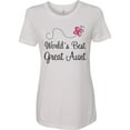 thumbnail image 3 of Inktastic Worlds Best Great Aunt Women's T-Shirt, 3 of 5