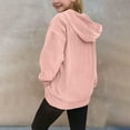 thumbnail image 4 of XUNKUSGA Hoodies for Teen Girls 4-15 Years Solid Color Long Sleeve Pullover Shirts for Girls Casual Comfy Pullover Hoodie Oversized Corduroy Baby Girl Clothes with Pocket, 4 of 8