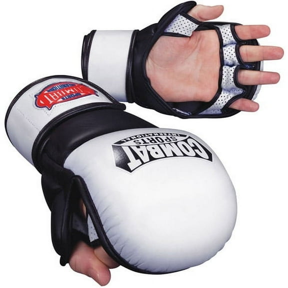 Combat Sports MMA Safety Sparring Gloves Regular White / Black