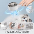 thumbnail image 2 of HAIKUADAY Cat Steam Brush 4-in-1 Pet Spray Comb for Indoor Cats, Rechargeable Steam Brush with Release Button for Long Short Hair Pet Clean Design Tool, White, 2 of 8