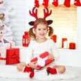 thumbnail image 1 of Adornos navideños, adornos para el árbol de Navidad, diademas con gorros navideños, adornos para el pelo de asta, diademas navideñas, adornos navideños, adornos para fiestas navideñas, diadema de asta, 1 of 6
