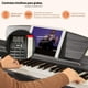 thumbnail image 4 of Piano Bluelander, Teclado Musical con Atril para Partituras, 3 Pedales con Banco, Negro, 4 of 5