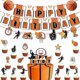 thumbnail image 2 of Basketball sport Cartoon Birthday Party Decoration Happy Birthday Flag Cake Cupcake Topper 12 Inch Round Balloon 18 Inch Foil Balloon, 2 of 4